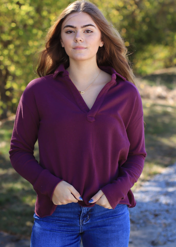 Malibu Vintage Henley Top