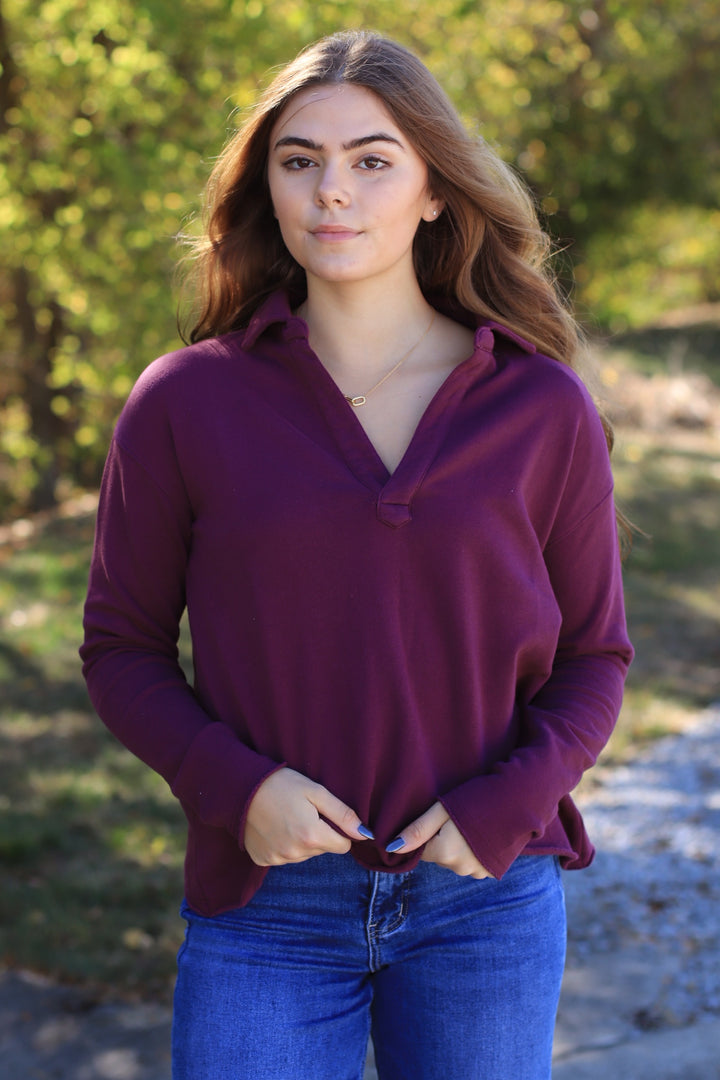 Malibu Vintage Henley Top