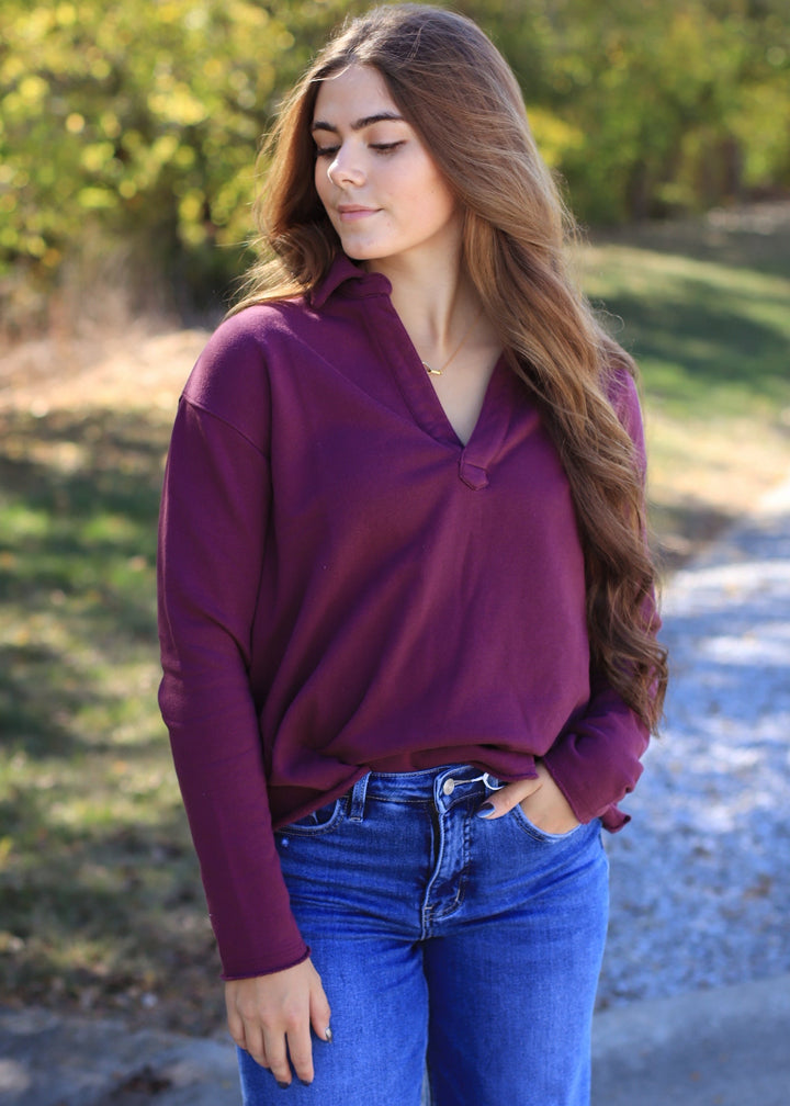 Malibu Vintage Henley Top