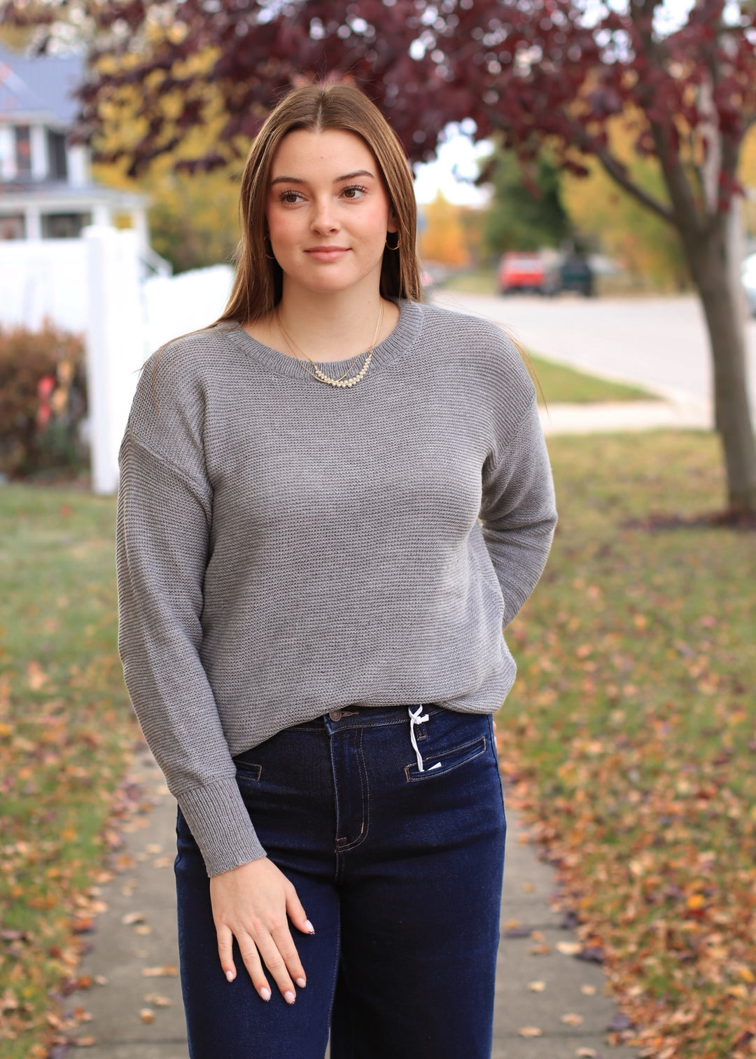 The Blake Pullover in Heather Charcoal