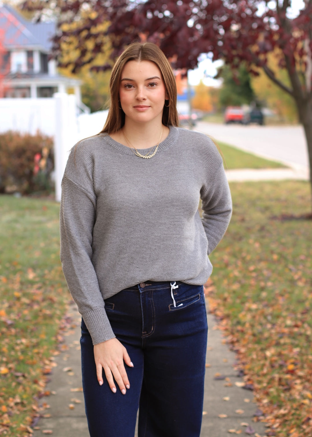 The Blake Pullover in Heather Charcoal