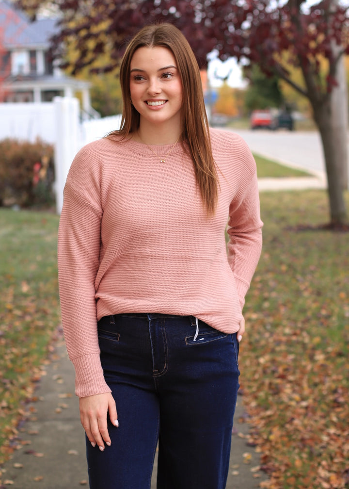 The Blake Pullover in Apricot
