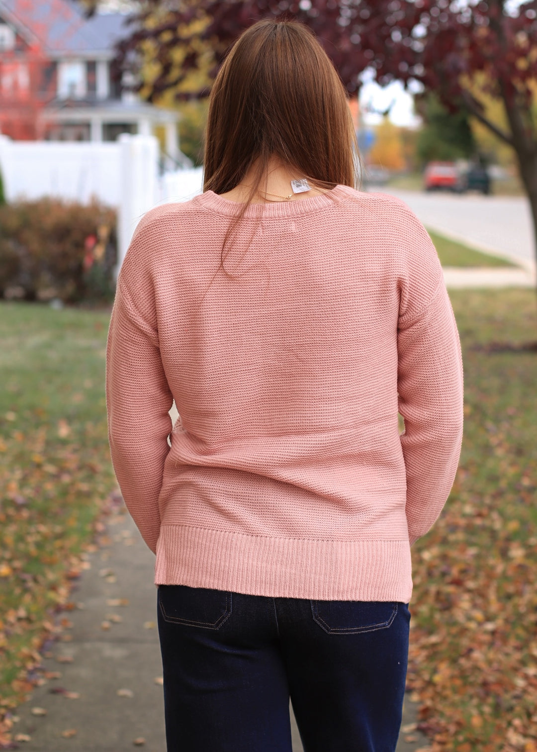 The Blake Pullover in Apricot