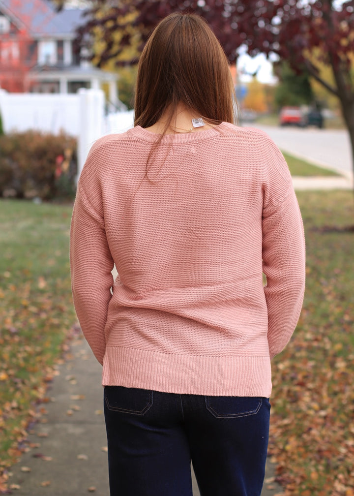 The Blake Pullover in Apricot