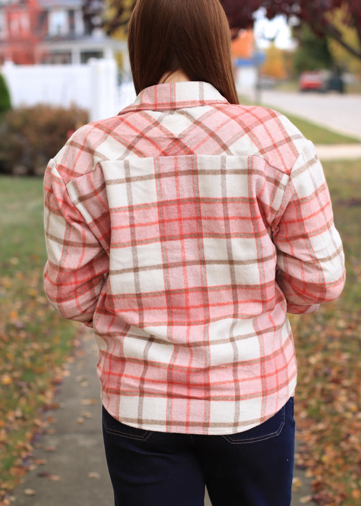 DOORBUSTER The Maple Lane Shacket 🍂 Pink/Khaki