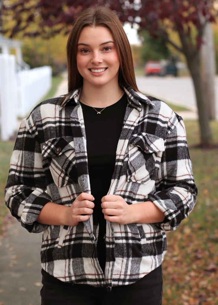 DOORBUSTER The Maple Lane Shacket 🍂 Black/Brown