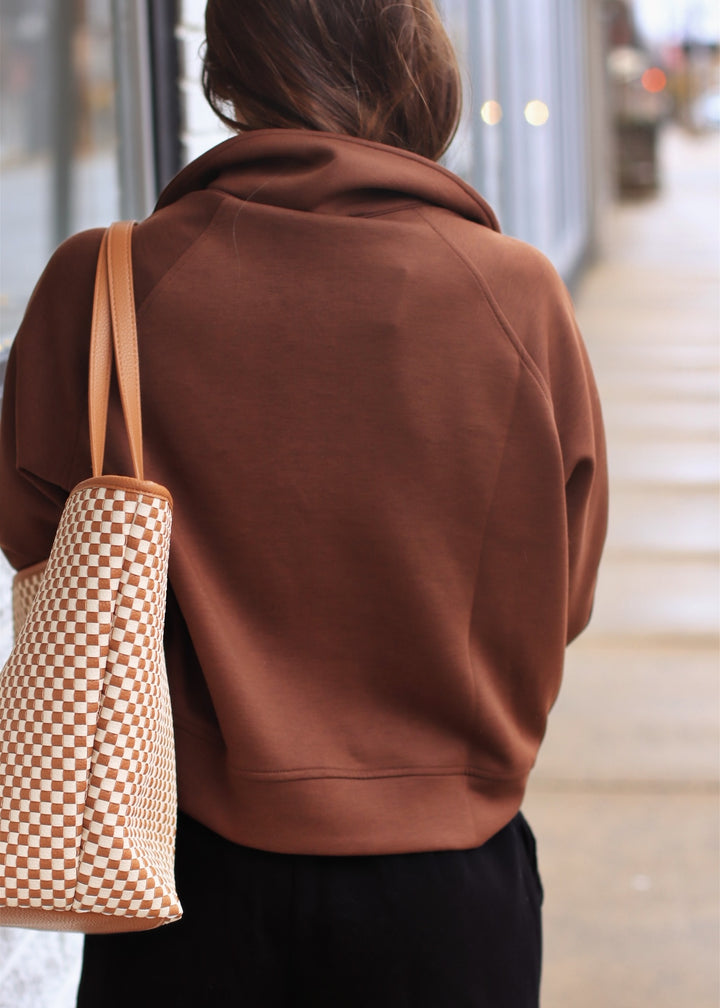 DOORBUSTER The Jet Set Pullover in Brown