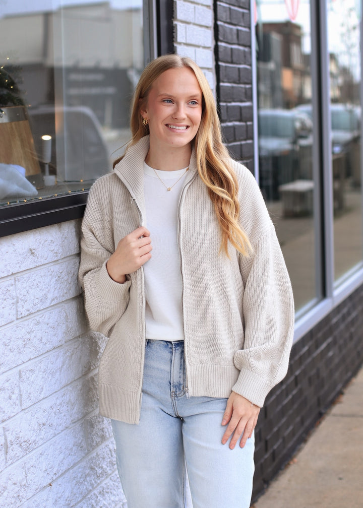 The Sunday Stroll Zip Cardigan