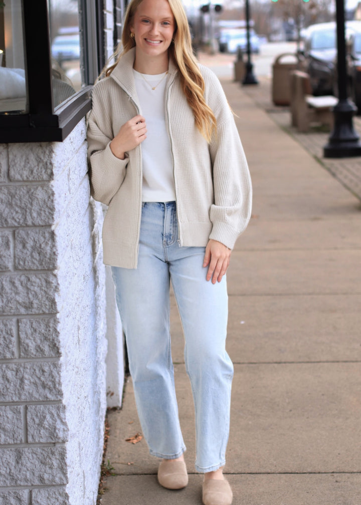 The Sunday Stroll Zip Cardigan