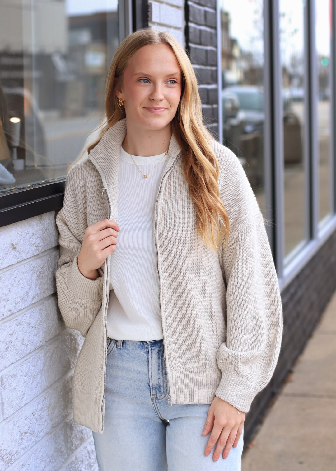The Sunday Stroll Zip Cardigan