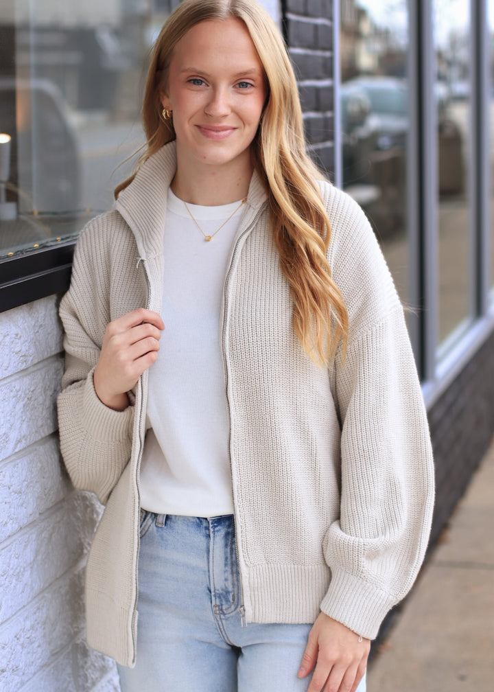 The Sunday Stroll Zip Cardigan