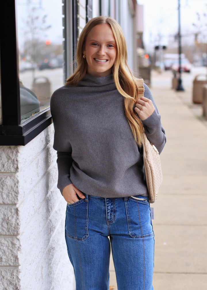 The Somerset Funnel Knit Sweater