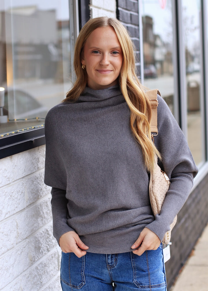 The Somerset Funnel Knit Sweater