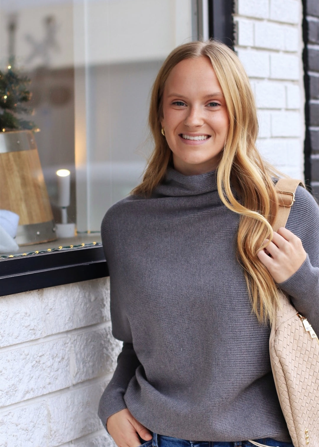 The Somerset Funnel Knit Sweater