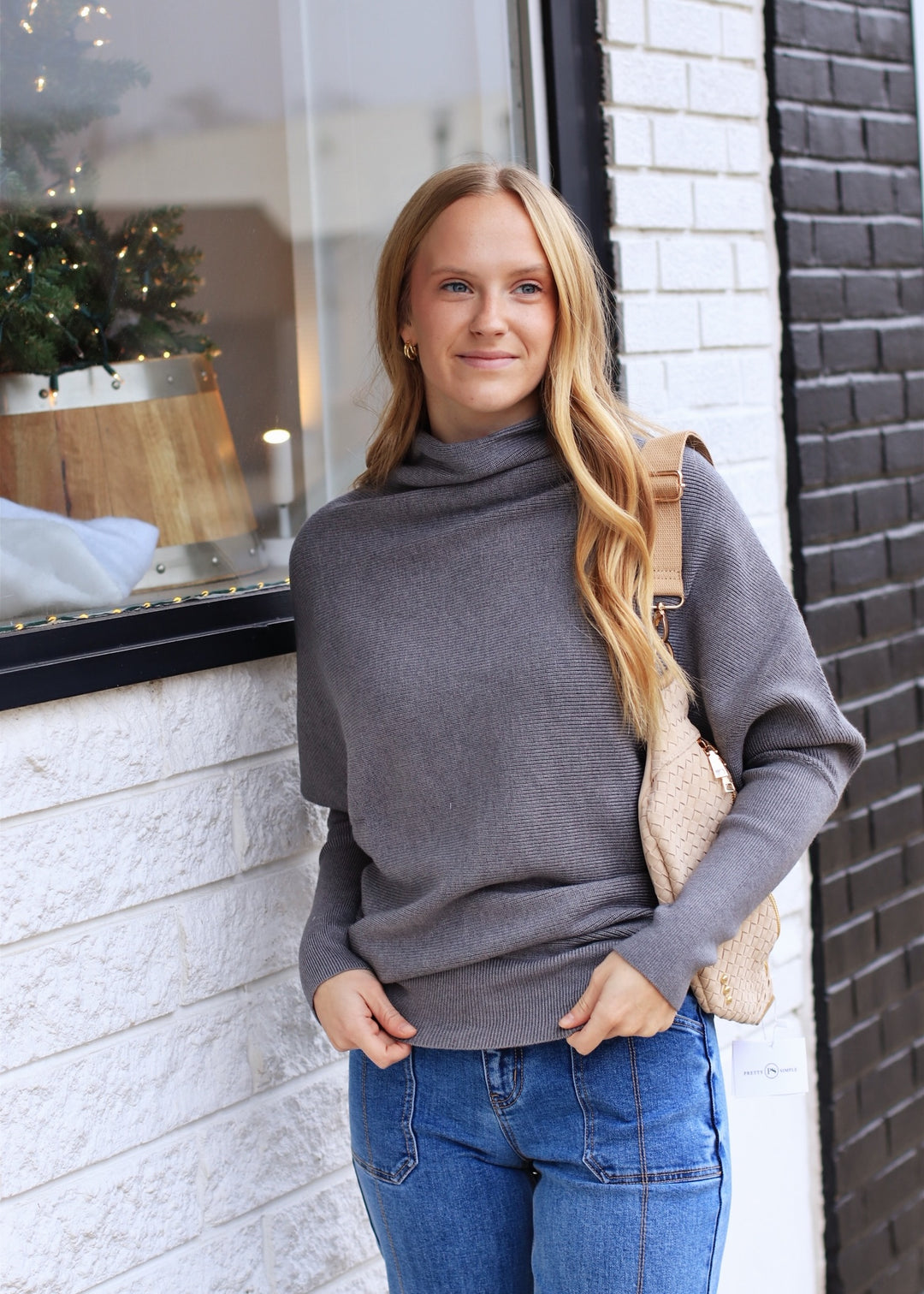 The Somerset Funnel Knit Sweater