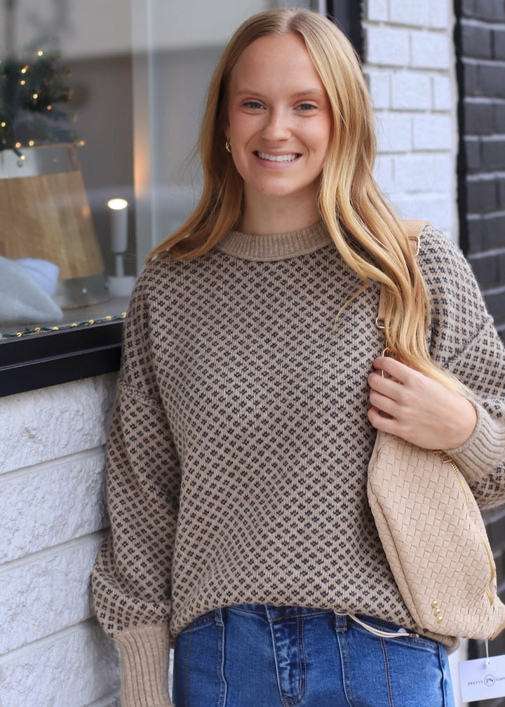 The Ashford Crew Sweater in Khaki