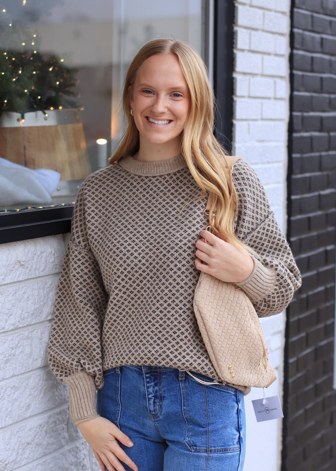 The Ashford Crew Sweater in Khaki