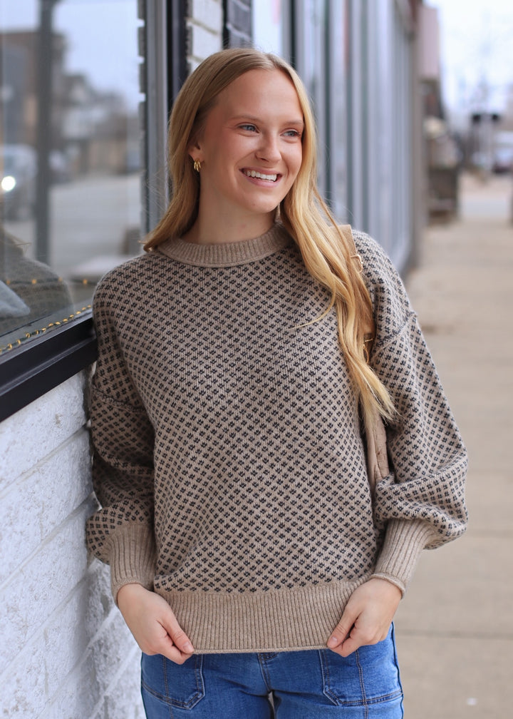 The Ashford Crew Sweater in Khaki