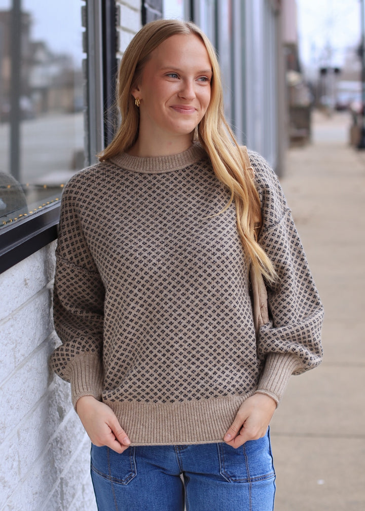 The Ashford Crew Sweater in Khaki