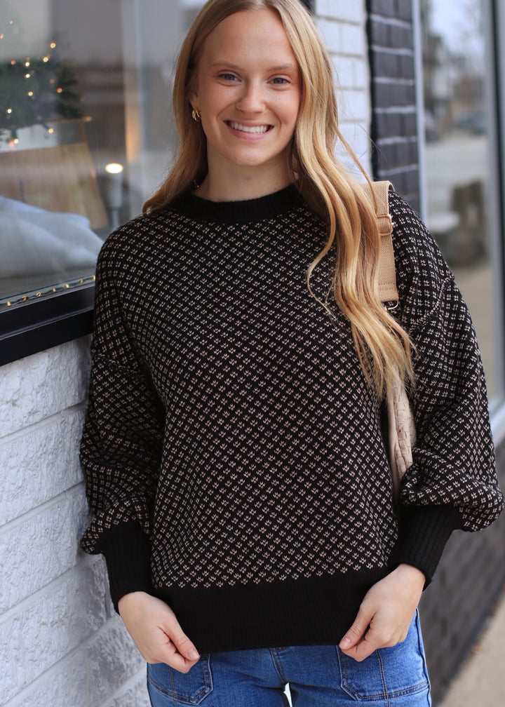 The Ashford Crew Sweater in Black