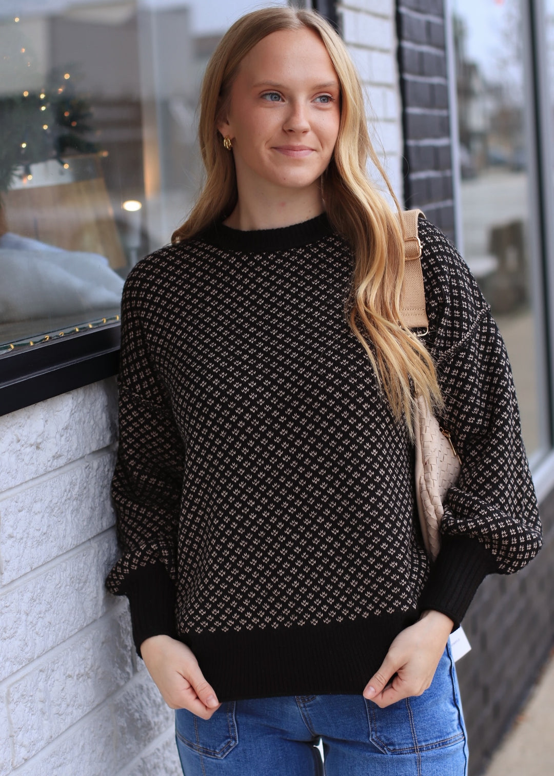 The Ashford Crew Sweater in Black