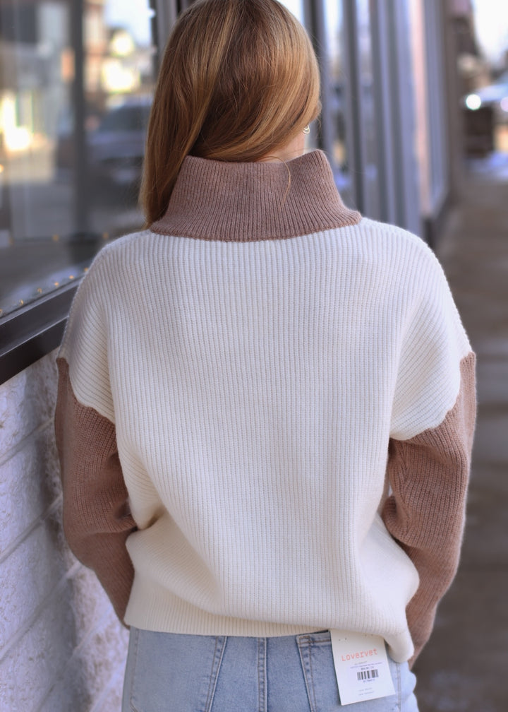 RESTOCK Everly Colorblock Half Zip Pullover