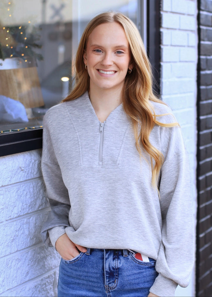 Comfort Club Half-Zip Jacket in HG