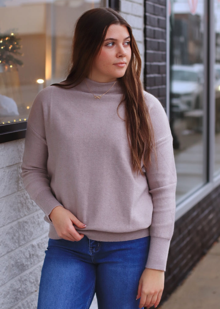 The Briar Funnel Neck Sweater Top