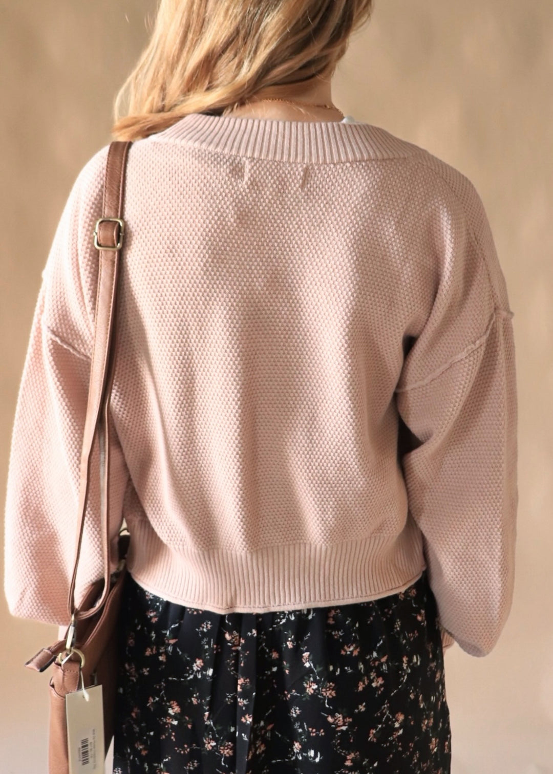 Petal Lane Waffle Cardigan