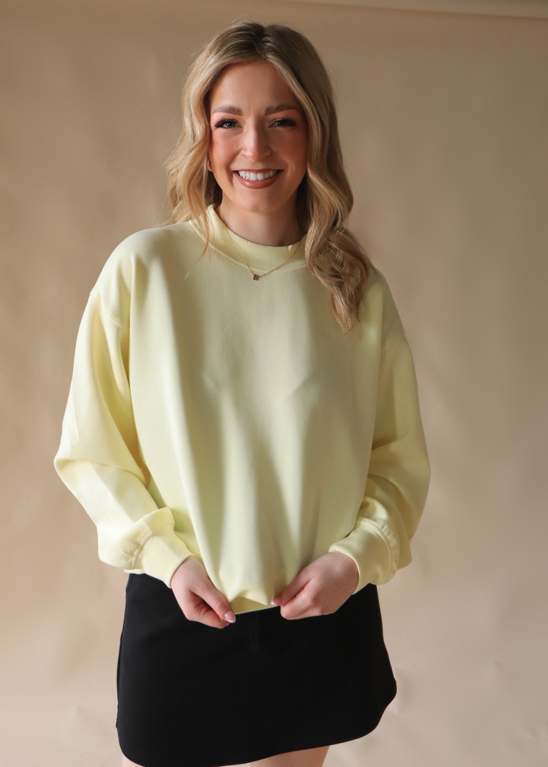 Lemonilla Scuba Mock Neck Top