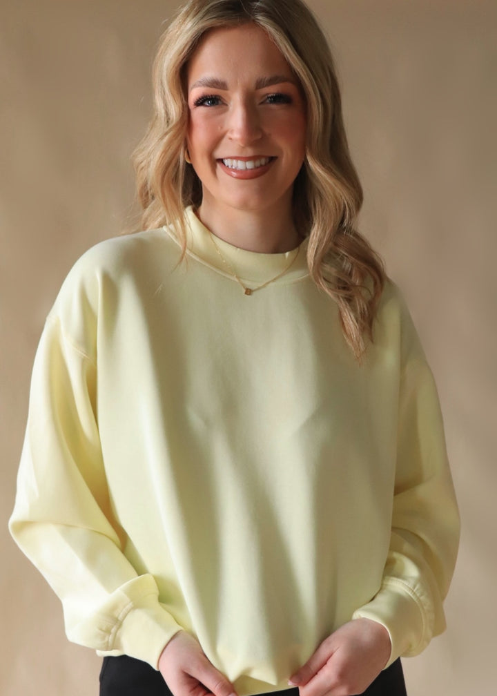 Lemonilla Scuba Mock Neck Top