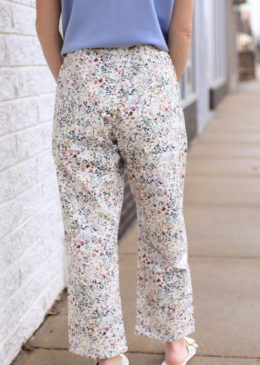 WildFlowers Pull-on Printed Rope String Pants