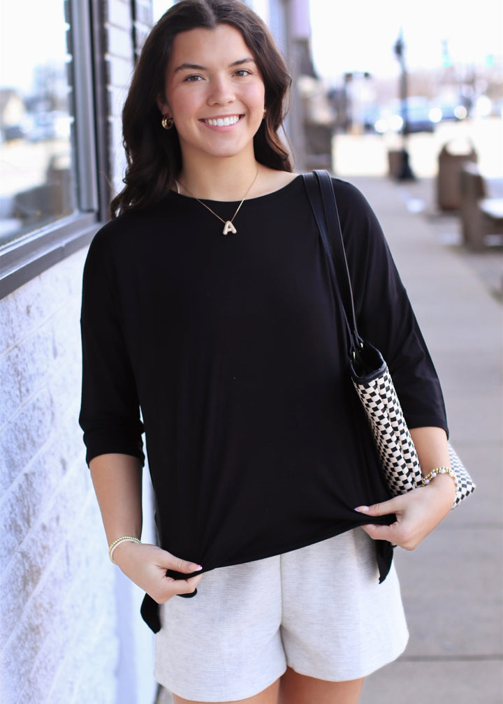 The Effortless Flow Tunic in Black