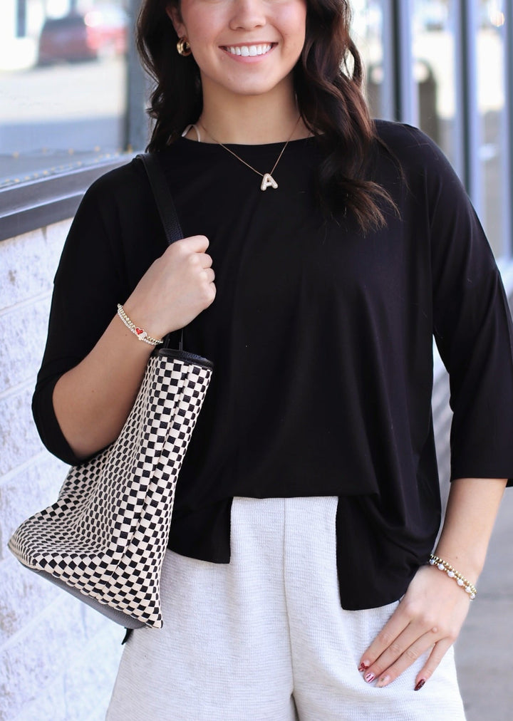 Woven Tiffany Organizer Tote Bag