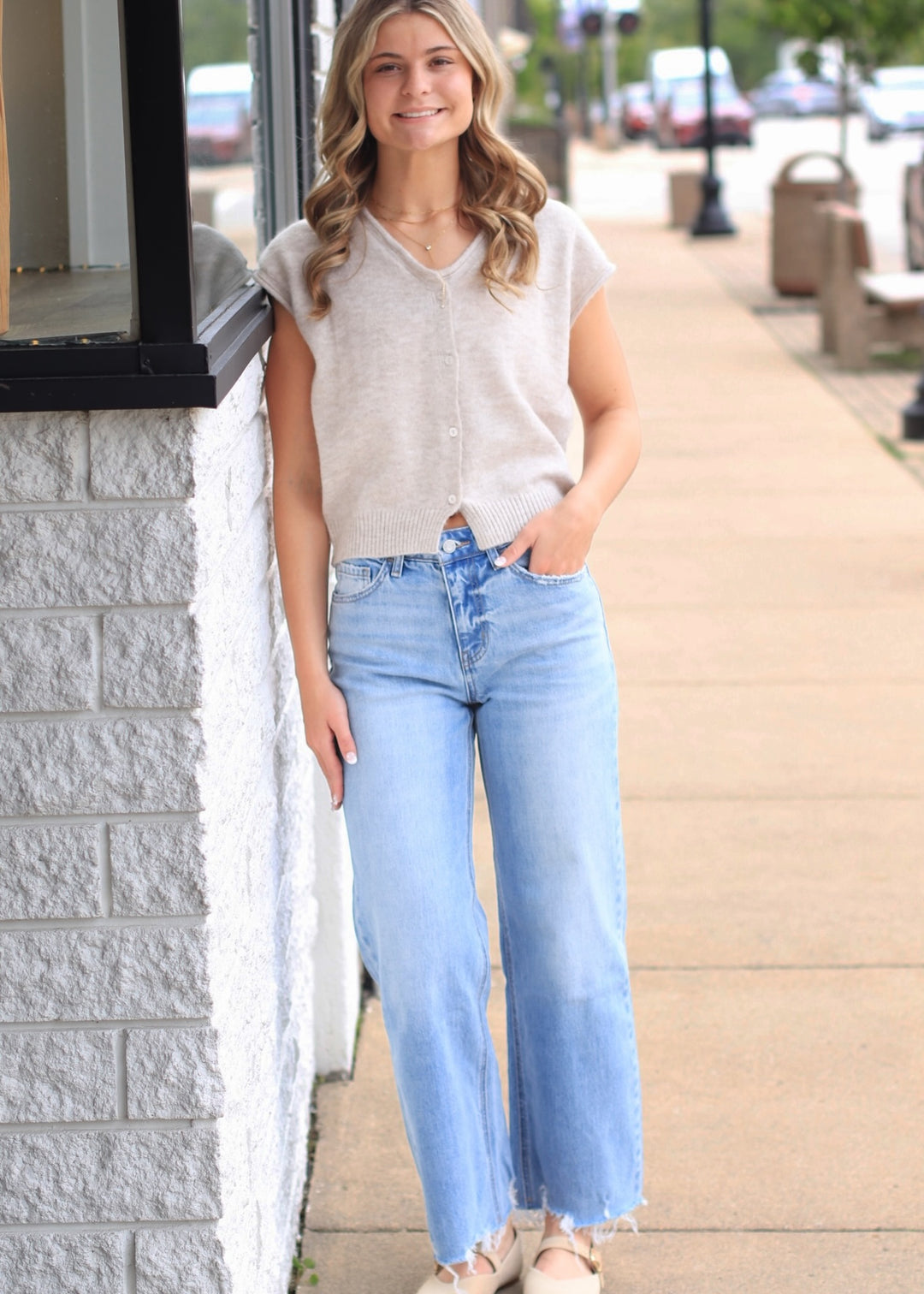 The Sandridge Button Knit Vest
