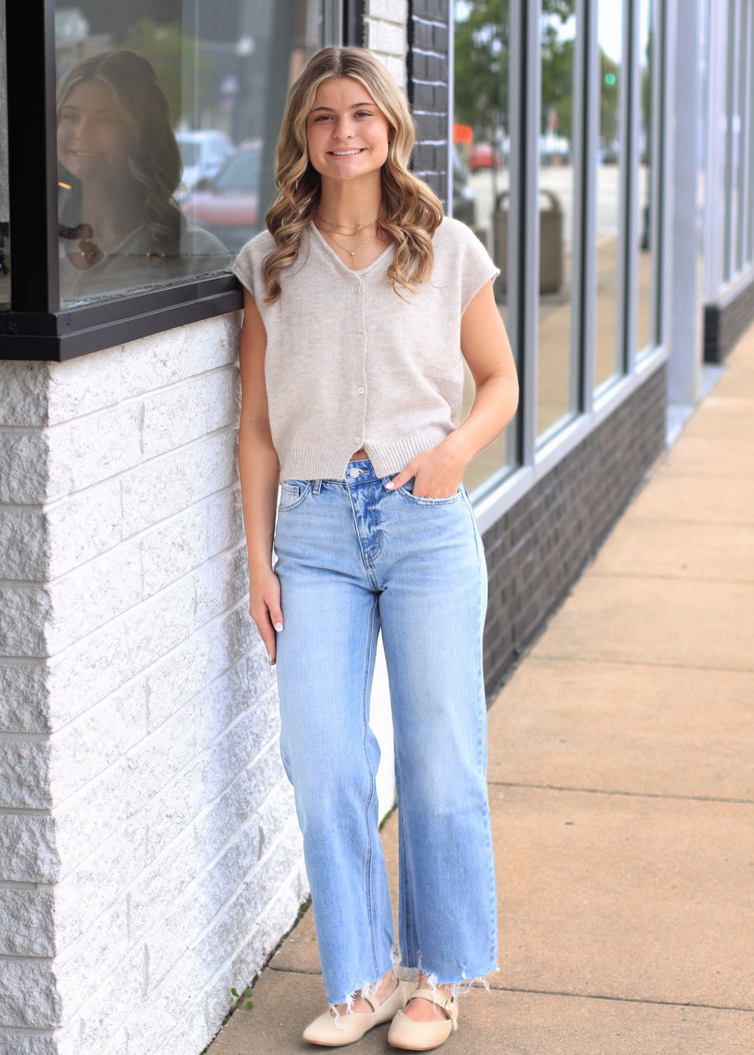 The Sandridge Button Knit Vest