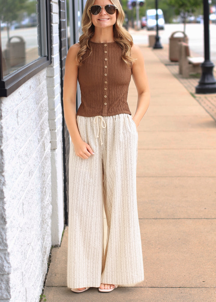 The Gentle Breeze Floral Wide-Leg Pant