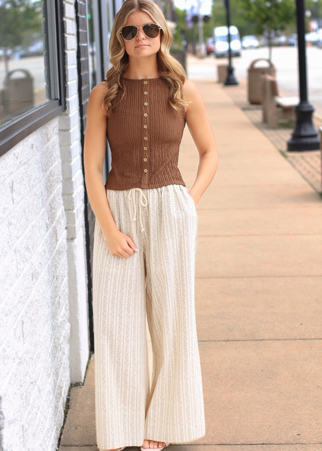 The Gentle Breeze Floral Wide-Leg Pant