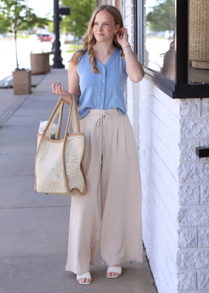 The Off-Duty Denim Tank