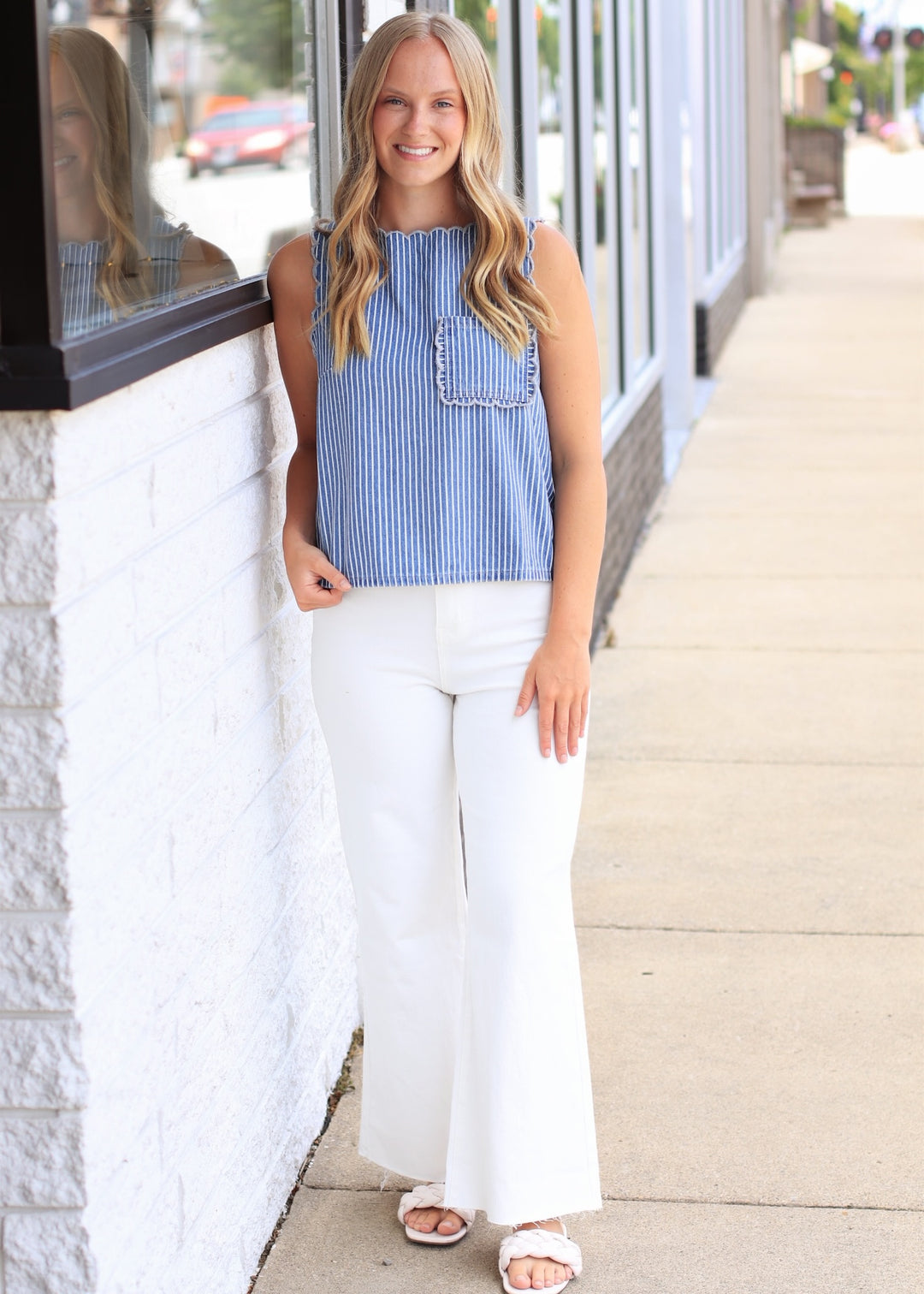 The County Line Top in Denim 🤍