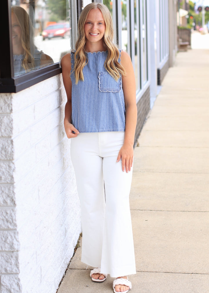 The County Line Top in Denim 🤍