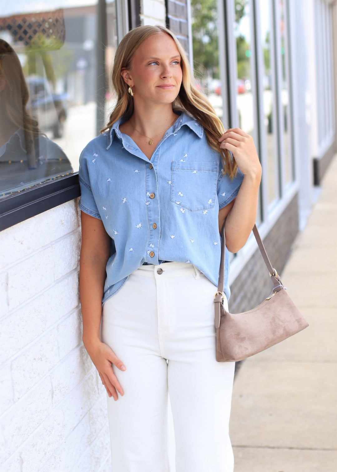 The Daisy Days Chambray Top