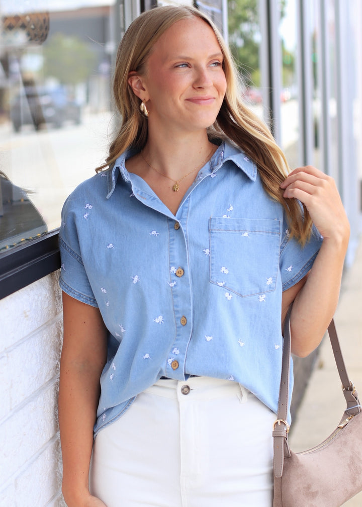 The Daisy Days Chambray Top