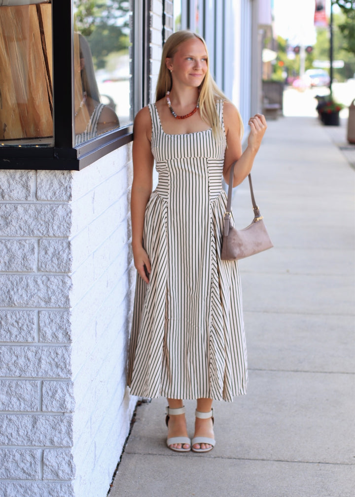 The Capri Midi Stripe Dress