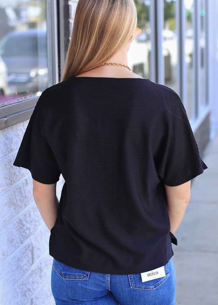 The Midnight Ribbed Top