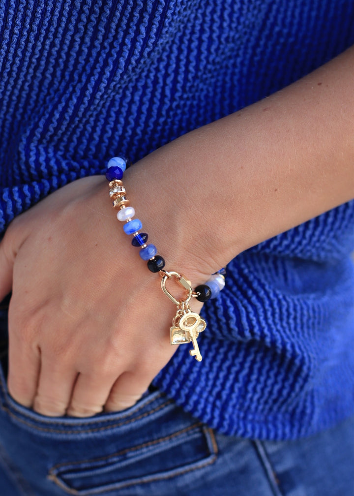 Vibrant Beaded Bracelet | Blue