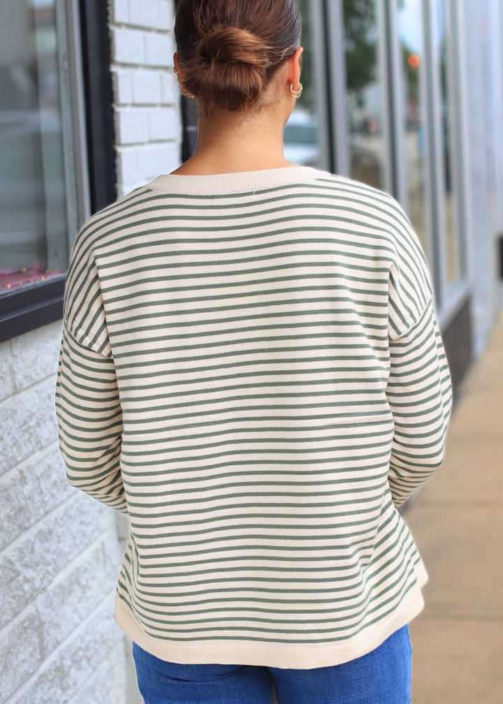 The Brookhaven Sweater in Olive