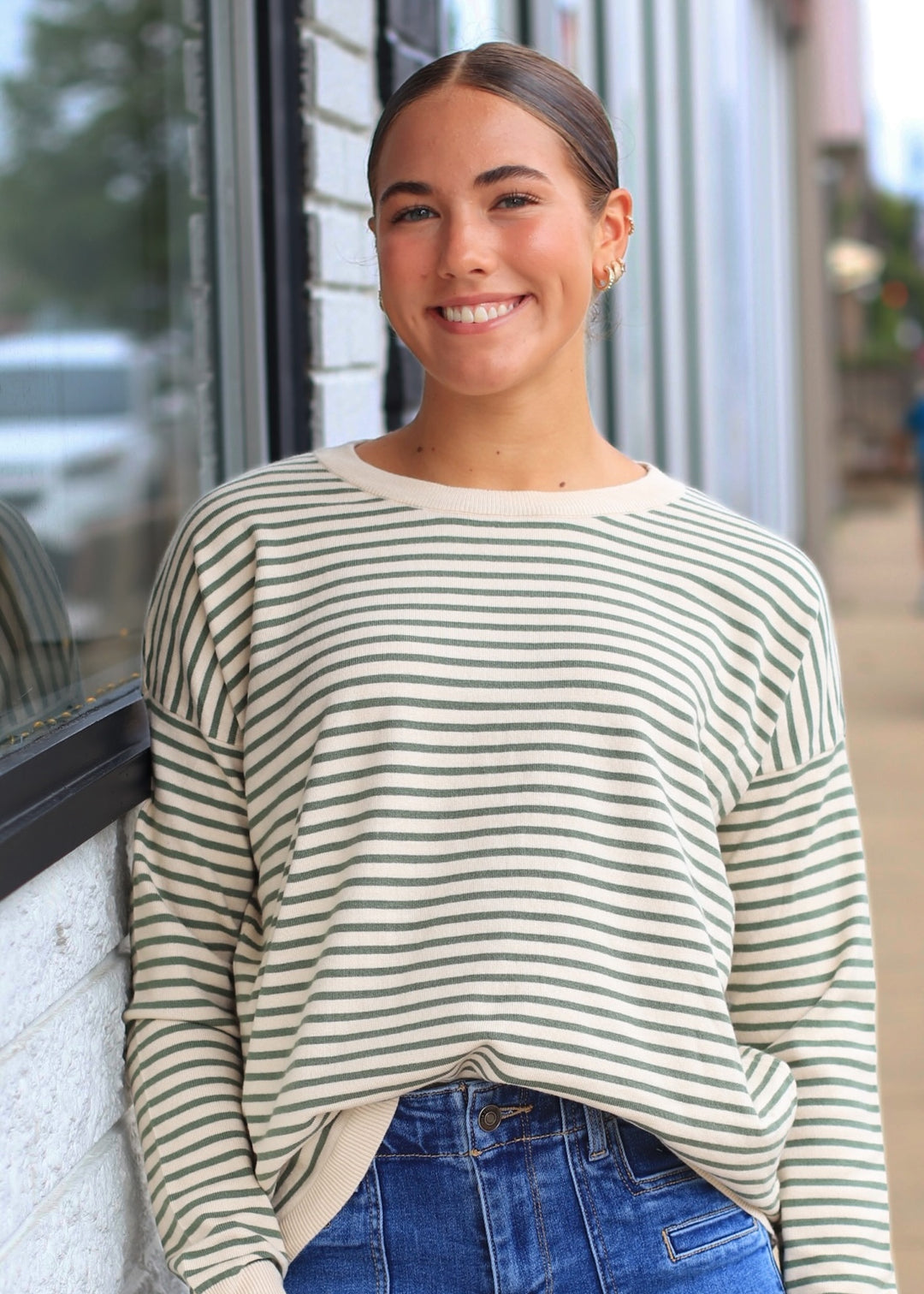 The Brookhaven Sweater in Olive