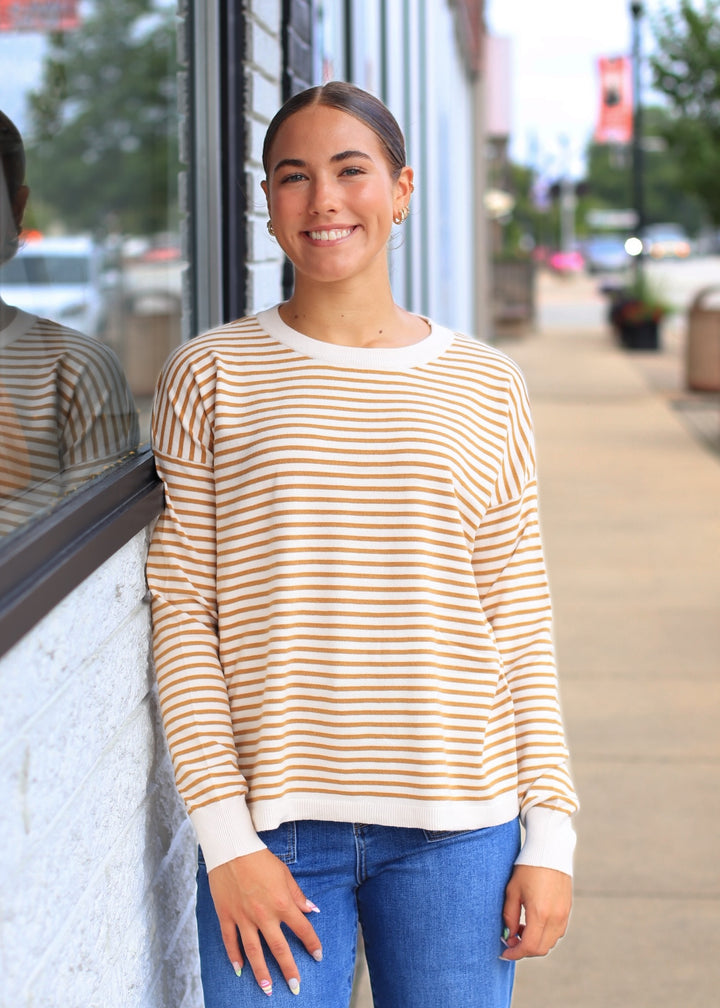 The Brookhaven Sweater in Mustard