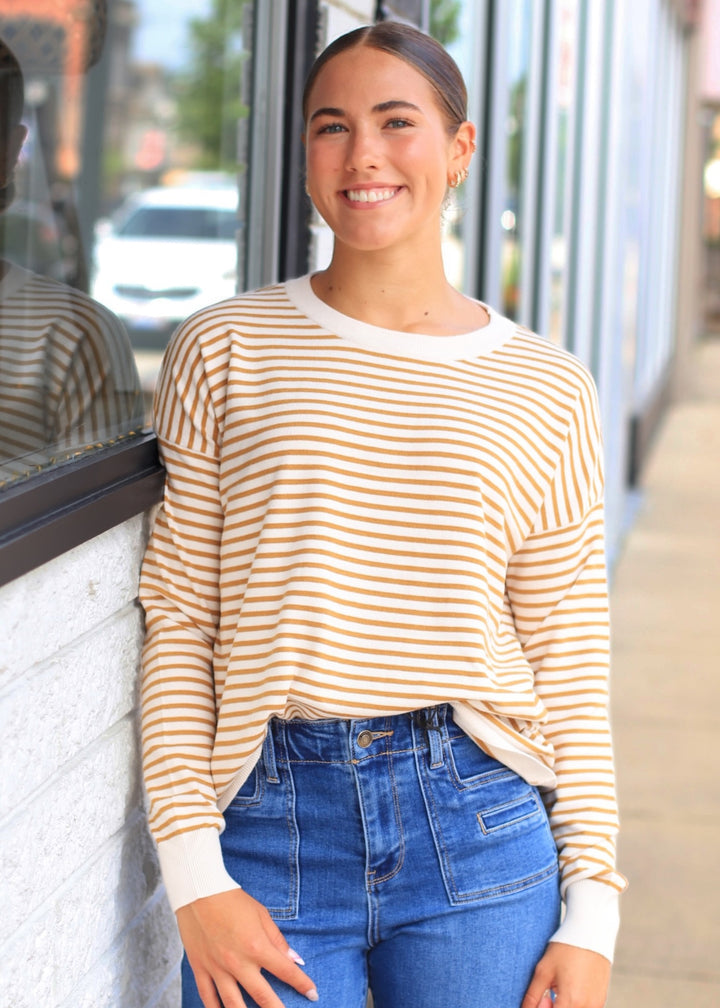 The Brookhaven Sweater in Mustard